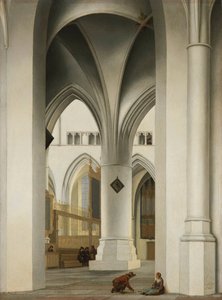 Ansicht des Chors der Kirche St. Bavo in Haarlem von Pieter Jansz Saenredam