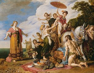 Odysseus vor Nausikaa von Pieter Lastman