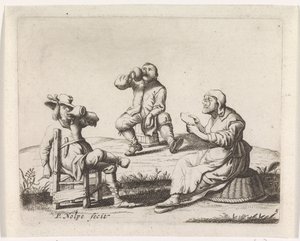 Drei Bauern von Pieter Nolpe