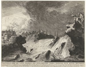 Der Durchbruch des St. Antoniusdeichs bei Amsterdam