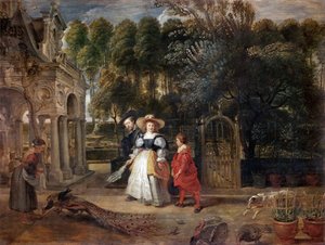Rubens und Helene Fourment im Garten, ca. 1631 von Peter Paul Rubens