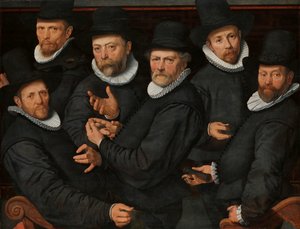 Sechs Vorsteher der Tuchmacherzunft, Amsterdam, 1599