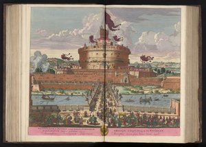 Engelsburg am Tiber in Rom von Pieter Schenk (I)