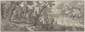Kaninchenjagd von Pieter Serwouters
