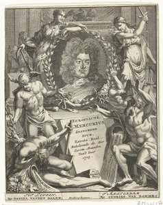 Titelpagina des Europischen Mercurius, 1705 von Pieter Sluyter