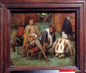 Die Bettler. Gruppen von behinderten Toten und Elenden. 1568. Louvre Museum, Paris