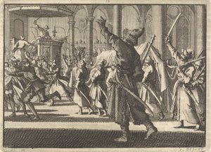 Die Polen in der Riddarholm-Kirche in Stockholm, 1698