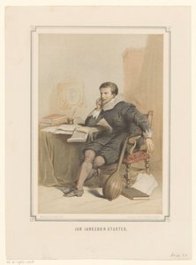 Jan Janszoon Starter an seinem Schreibtisch