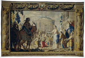 Orestes und Pylades vor Iphigenia von Pieter de Cracht