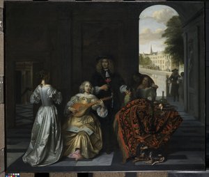 Eine Musikparty von Pieter de Hooch