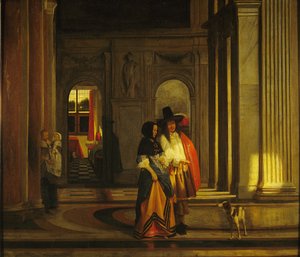 Aufbruch zum Spaziergang von Pieter de Hooch