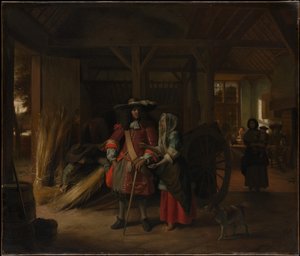 Die Wirtin bezahlen von Pieter de Hooch