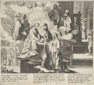 Katharina erscheint / Hochzeit von Katharina / Katharina teilt ihren Mantel Szenen aus dem Leben und den Wundern der Heiligen Katharina von Siena (Serientitel)