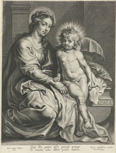 Maria mit Christuskind bei der Wiege