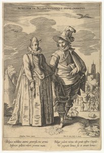 Nobilium in Belgio Utriusque Sexus Ornatus, aus Moden verschiedener Nationen von Pieter de Jode I