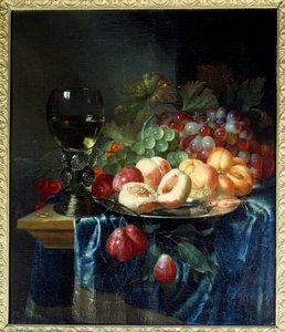 Früchte und Wein. Gemälde von Pieter De Ring (1615-1660) von Pieter de Ring