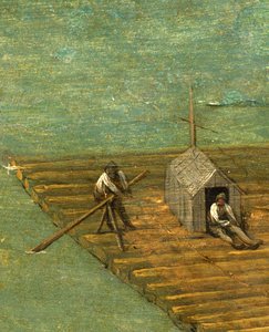 Floßdetail vom Turm zu Babel von Pieter the Elder Bruegel