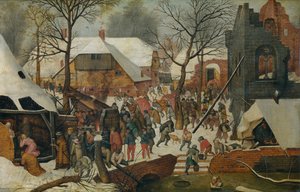 Die Anbetung der Könige im Schnee von Pieter the Younger Brueghel