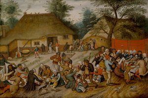 Hochzeitsfest im Freien von Pieter the Younger Brueghel