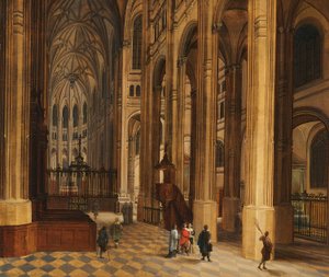 Kircheninneres (Blick in den Chor von St. Eustache, Paris)