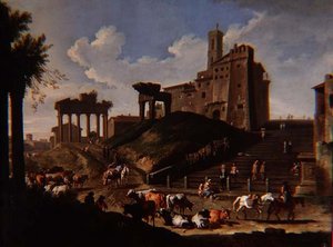 Capriccio-Ansicht des Campo Vacchino