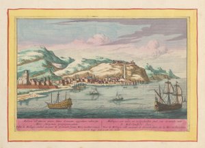 Ansicht der Stadt Málaga am Mittelmeer