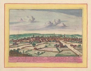 Ansicht der Stadt Valladolid von Pieter van den Berge