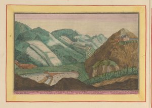Ansicht des Palastes und der Gärten der Maurischen Könige in Granada