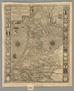 Hollandia Comitatus Kaerius, 1596 von Pieter van den Keere