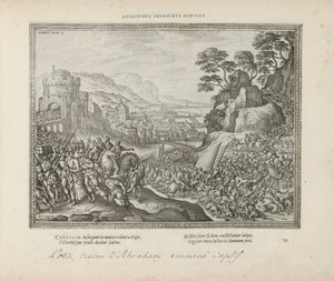Lot wird aus Sodom weggeführt von Pieter van der Borcht (I)