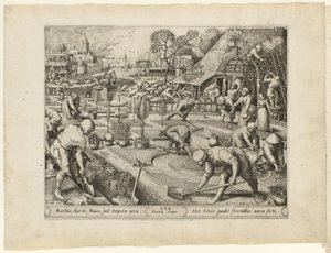 Frühling, aus Die vier Jahreszeiten von Pieter van der Heyden