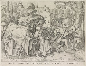 Die schmutzige Braut oder die Hochzeit von Mopsus und Nisa von Pieter van der Heyden