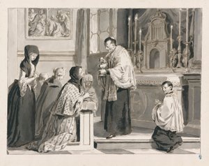Heilige Kommunion oder Die Eucharistie aus Die sieben Sakramente