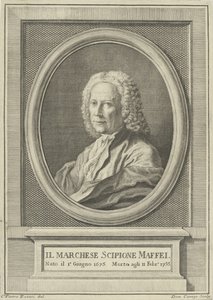 Porträt des Dichters Scipione Maffei, 1675-1755, ca. 1750