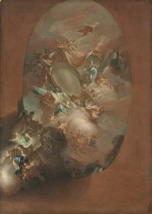 Studie für "Die Apotheose von Ferdinand IV. und Maria Carolina, König und Königin von Neapel" (für den Palazzo dei Regi Studi, Neapel)
