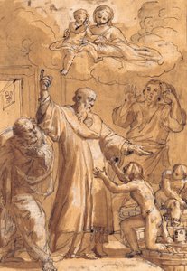 Der heilige Nikolaus von Bari erweckt drei Kinder