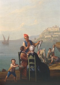Fischhändler (Detail)