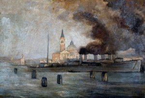 Kirche St. Justus in Venedig, von Pietro Fragiacomo
