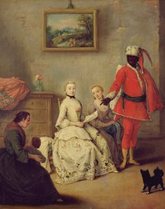 Der Brief des Mauren, ca. 1750 (nach der Restaurierung) von Pietro Longhi