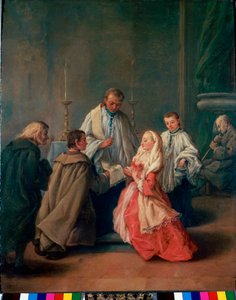 Die Sakramente: Hochzeitszeremonie von Pietro Longhi
