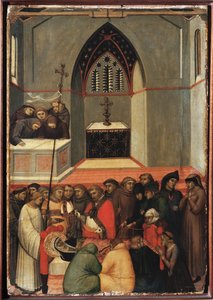 Der unversehrte Leichnam der Heiligen Demut (Polyptychon des Lebens der Heiligen Demut)