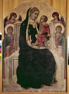 Jungfrau auf dem Thron mit dem Jesuskind (Maesta di Cortona)