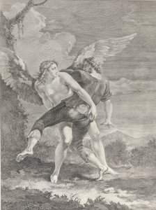 Jakob kämpft mit dem Engel von Pietro Monaco