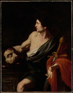 David mit dem Kopf von Goliath