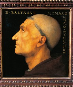 Porträt des Mönchs Balthazar der Abtei Vallombrosa, von Pietro Perugino