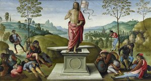 Die Auferstehung, 1496-1500 von Pietro Perugino