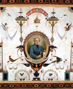 Porträt von Lorenzo Bartolini (1777-1850), Detail von der Decke des Sala del Sindaco