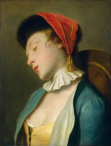 Ein schlafendes Mädchen
