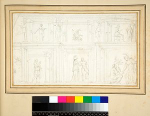Fragment eines Wandgemäldes