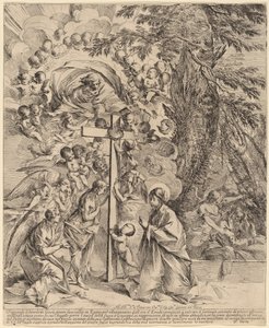 Das Jesuskind, das das Kreuz umarmt (Der Traum von Joseph) von Pietro Testa